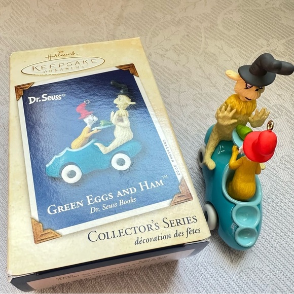 2002 Hallmark Keepsake Ornament Dr. Seuss Book Green Eggs and Ham - Picture 5 of 8